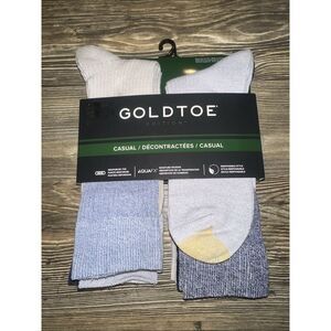 Goldtoe Edition Men’s Casual Crew Socks. Reinforced Toe. Size 6-12.5. Z